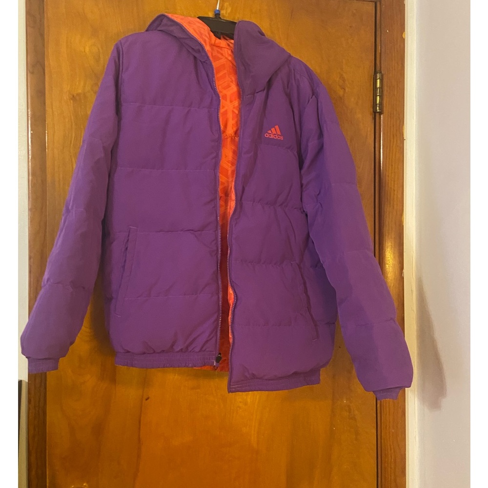 💥Flash Sale💥Adidas’s Hooded Reversible Down Puffer Coat
